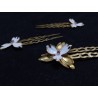 Trio Peinas Flor Esmaltada